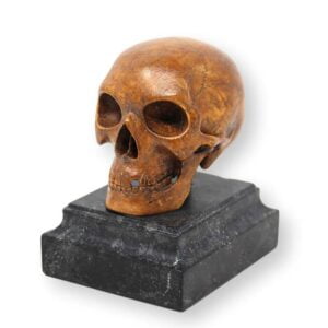 Antique German Memento Mori Treen Skull
