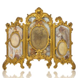 Overview of the French Belle Epoque Ormolu photo frame