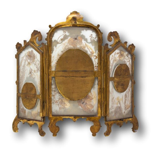 Rear of the French Belle Epoque Ormolu photo frame