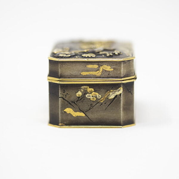 Japanese Shakudo Pill Box | Kozan - Image 5