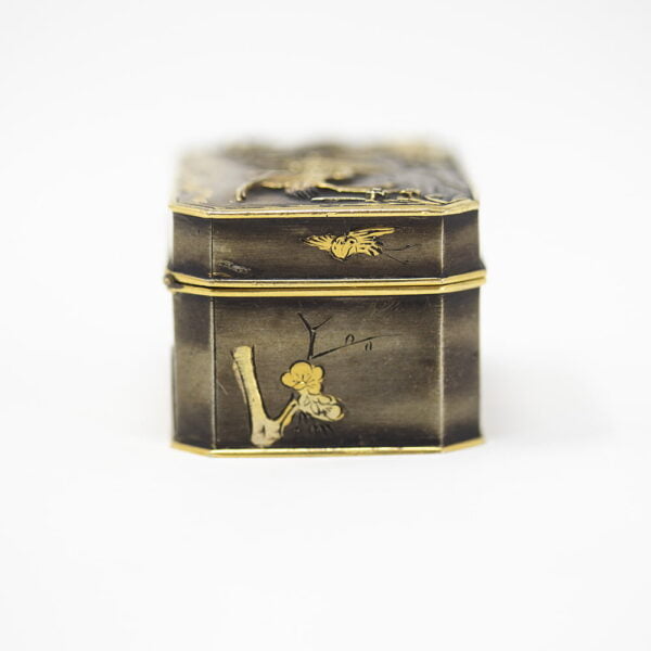 Japanese Shakudo Pill Box | Kozan - Image 7