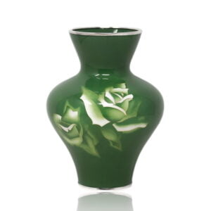 Japanese Cloisonne Enamel Rose Vase | Ando Company