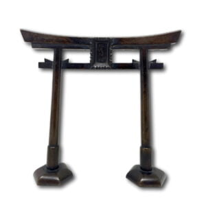 Japanese Bronze Torii Gate Okimono | Meiji Period