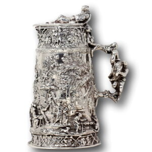Overview of the silver plate tankard