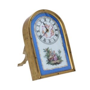 Victorian Porcelain Dial Strut Clock