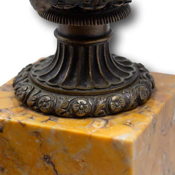 Close up of the Urn pedestal