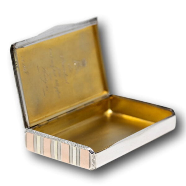 Prince Axel Cigarette Case with the lid open