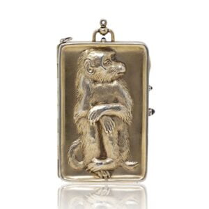 Front of the German Silver Gilt Minaudiere by Louis Kuppenheim