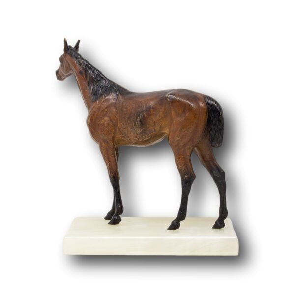 Rear of the Austrian cold painted bronze horse
