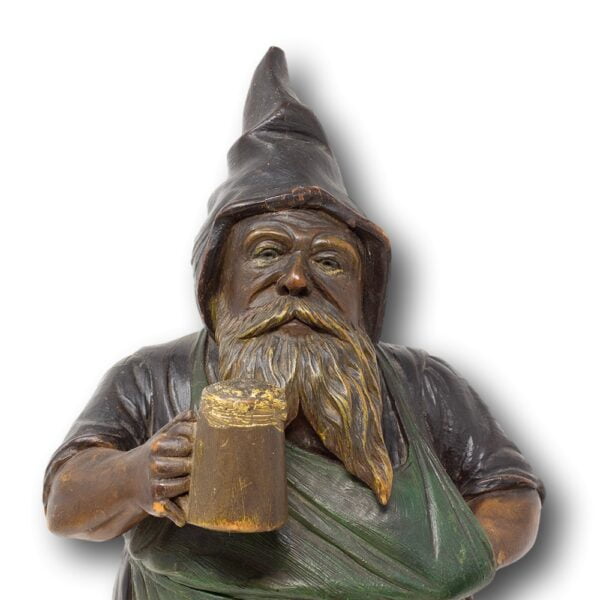 Close up of the top half of the Gnome